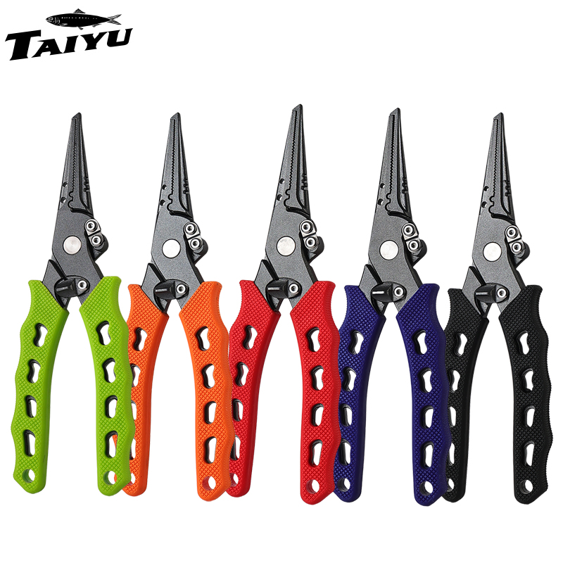 Fishing Hook Sharpener - คีมตกปลา TAIYU 5 สี ทำจากสแตนเลส ใช้ตัดสาย