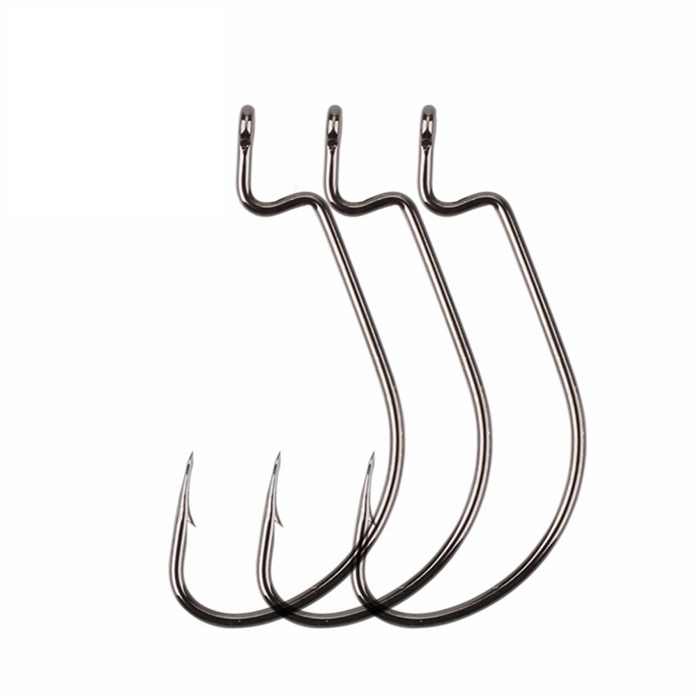 Fishing Hook Offset - 20 ชิ้น/ล็อตกว้าง Gap Texas ตะขอตกปลา offset