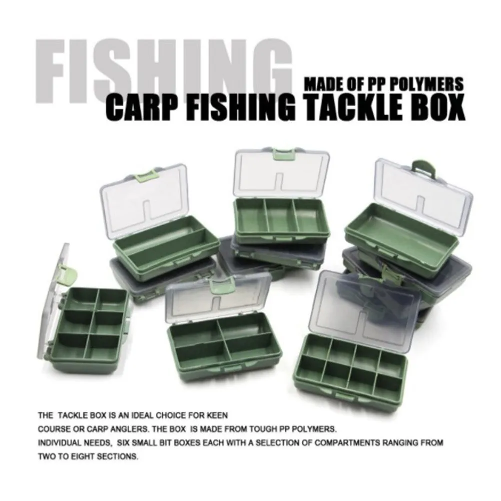 Fishing Hook Box - กล่องเก็บของแยกส่วน 4/8 ช่อง, กล่องอุปกรณ์ตกปลา, กล่องใส่เหยื่อ, กล่องแบ่งช่องใส่อุปกรณ์ขนาดเล็ก,