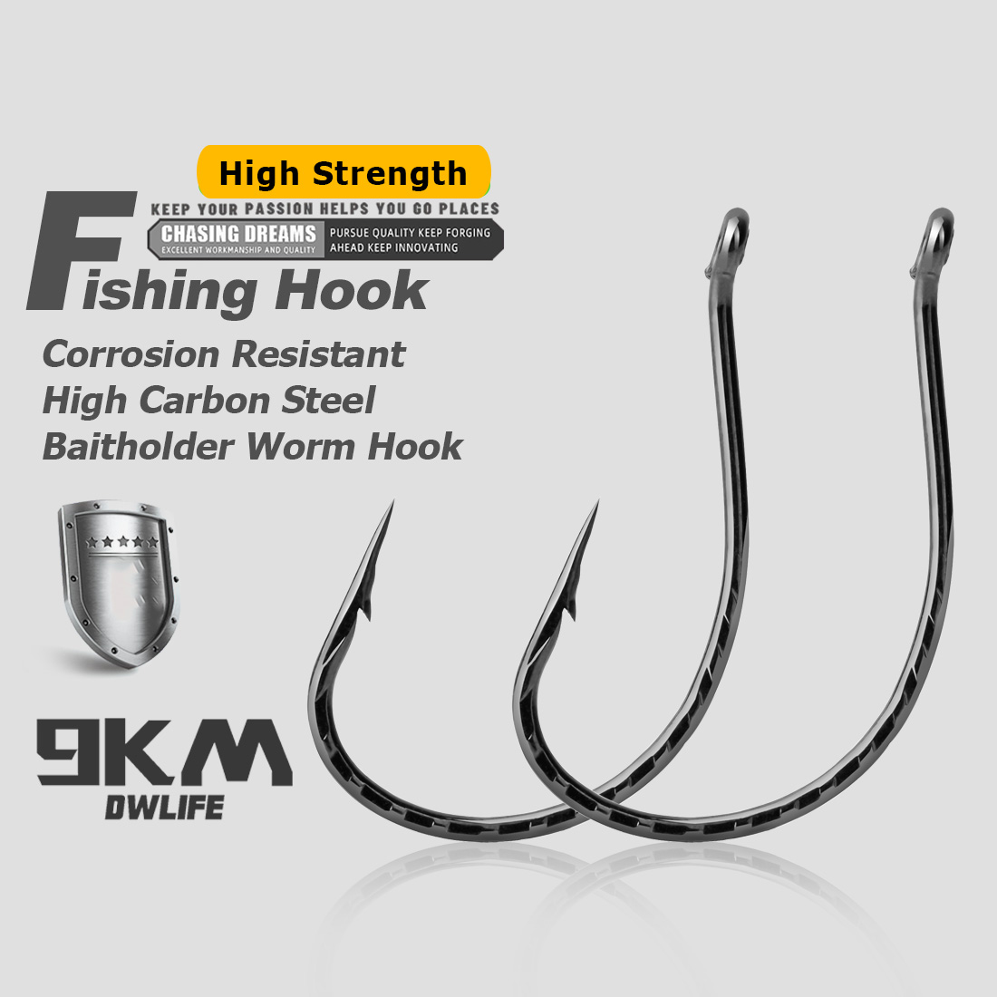Fishing Hook Barbless - Drop Shot Hook ตะขอตกปลาเบส 50 ~