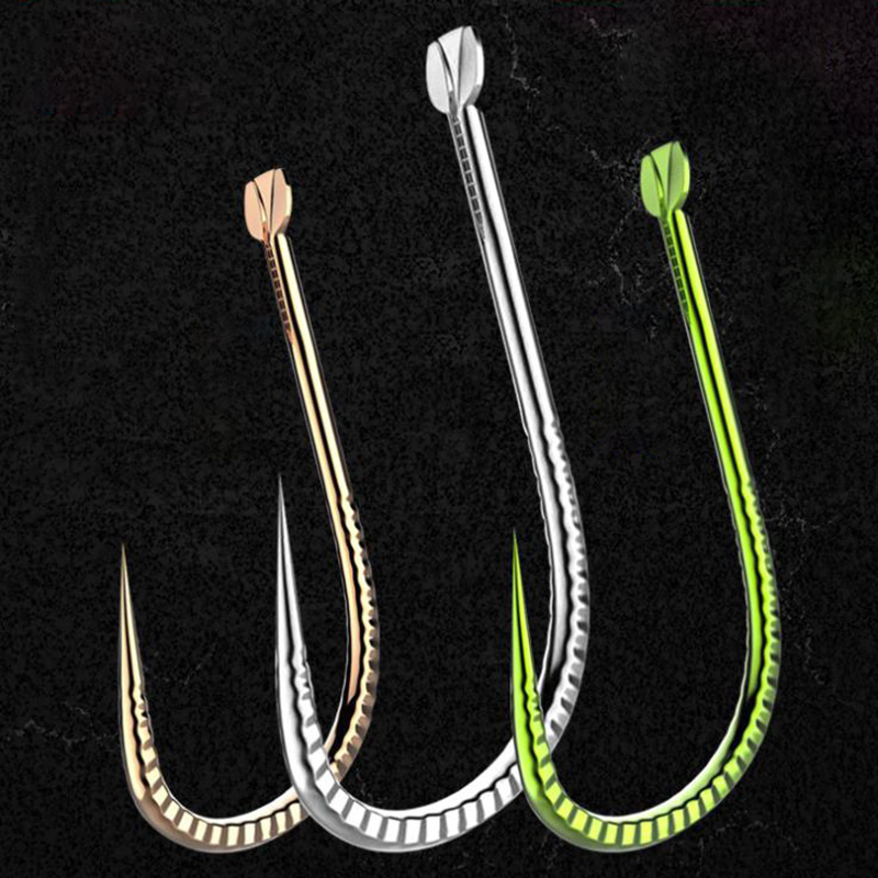Fishing Hook Barbless - DYGYGYFZ 50 ชิ้น/เซ็ต Fishinghook Trunking ปลาคาร์พตะขอตกปลา