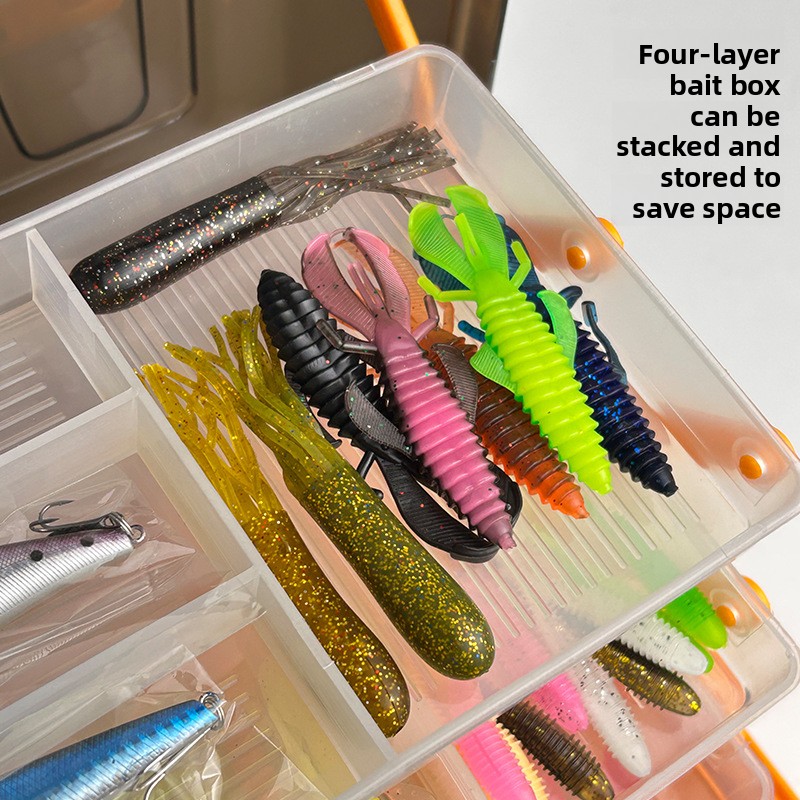 ชุดอุปกรณ์ตกปลาแบบนุ่ม 4 ชั้น  - Fishing Hook Box บทวิจารณ์และราคา