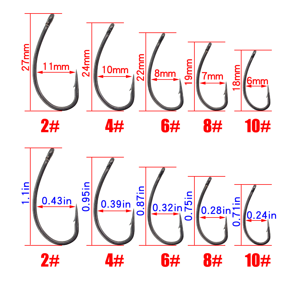Hirisi 30x ปลาคาร์พตะขอตกปลา E - Fishing Hook Offset บทวิจารณ์และราคา
