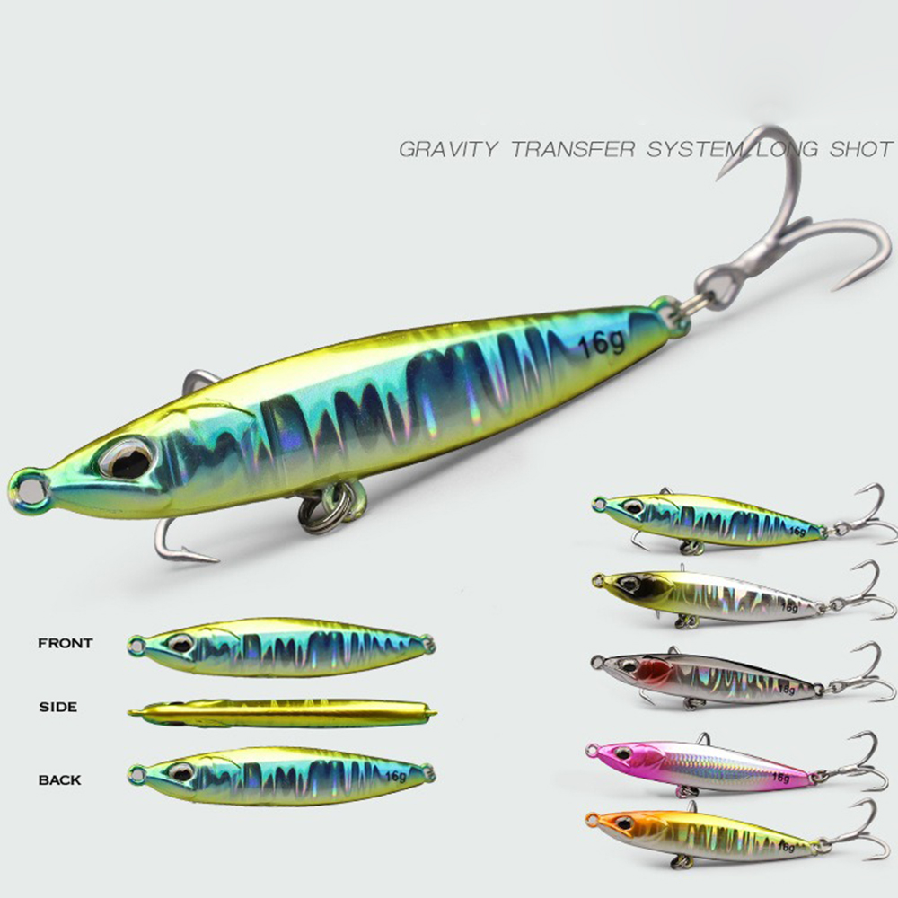 เหยื่อตกปลาจิ๊กกิ้ง โลหะ น้ำหน - Fishing Hook Treble บทวิจารณ์และราคา