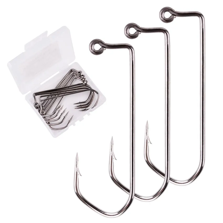 10 ชิ้น Offset กีฬาวงกลมตะขอตก - Fishing Hook Circle บทวิจารณ์และราคา