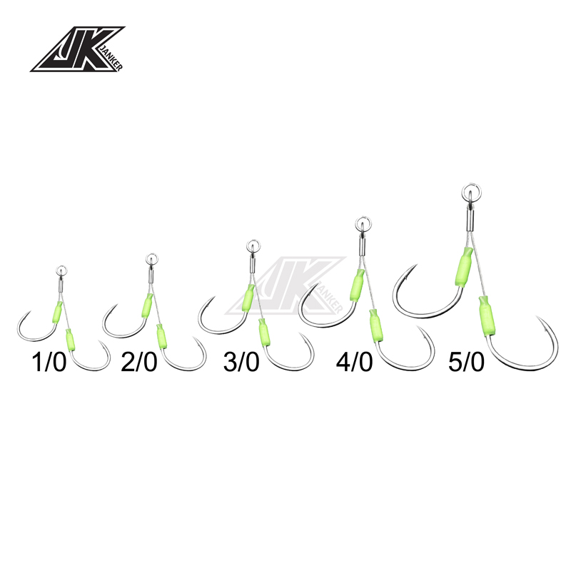 JK 3PACK สวมใส่ Jigging Hook ล - Fishing Hook Offset บทวิจารณ์และราคา