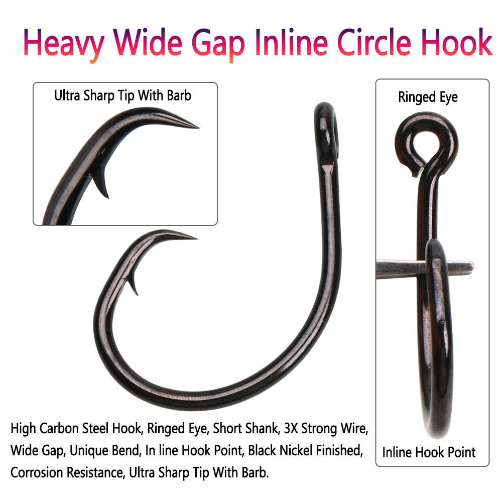 บีมู 5 ชิ้น # เบ็ดตกปลาแบบวงกล - Fishing Hook Circle บทวิจารณ์และราคา