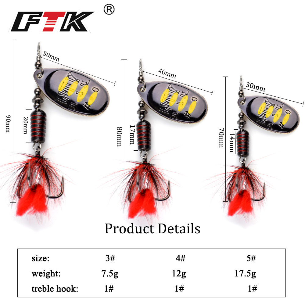 เหยื่อปลอมแบบสปินเนอร์เบท NGB  - Fishing Hook Treble บทวิจารณ์และราคา