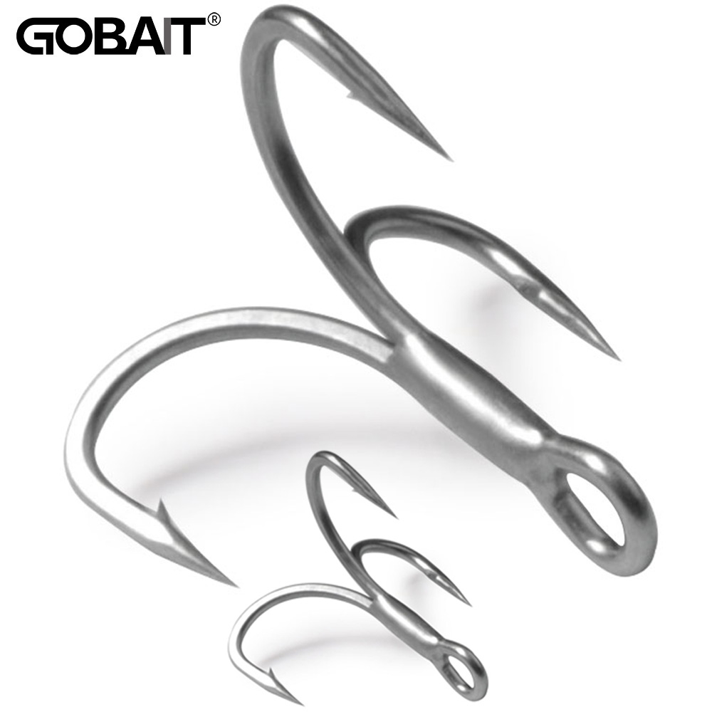GOBAIT 20 ชิ้นตะขอแหลม 2 # -10 - Fishing Hook Barbless บทวิจารณ์และราคา