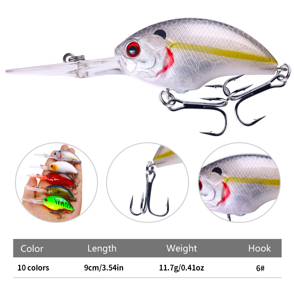 เหยื่อตกปลา HENGJIA 11.7 กรัม  - Fishing Hook Size บทวิจารณ์และราคา