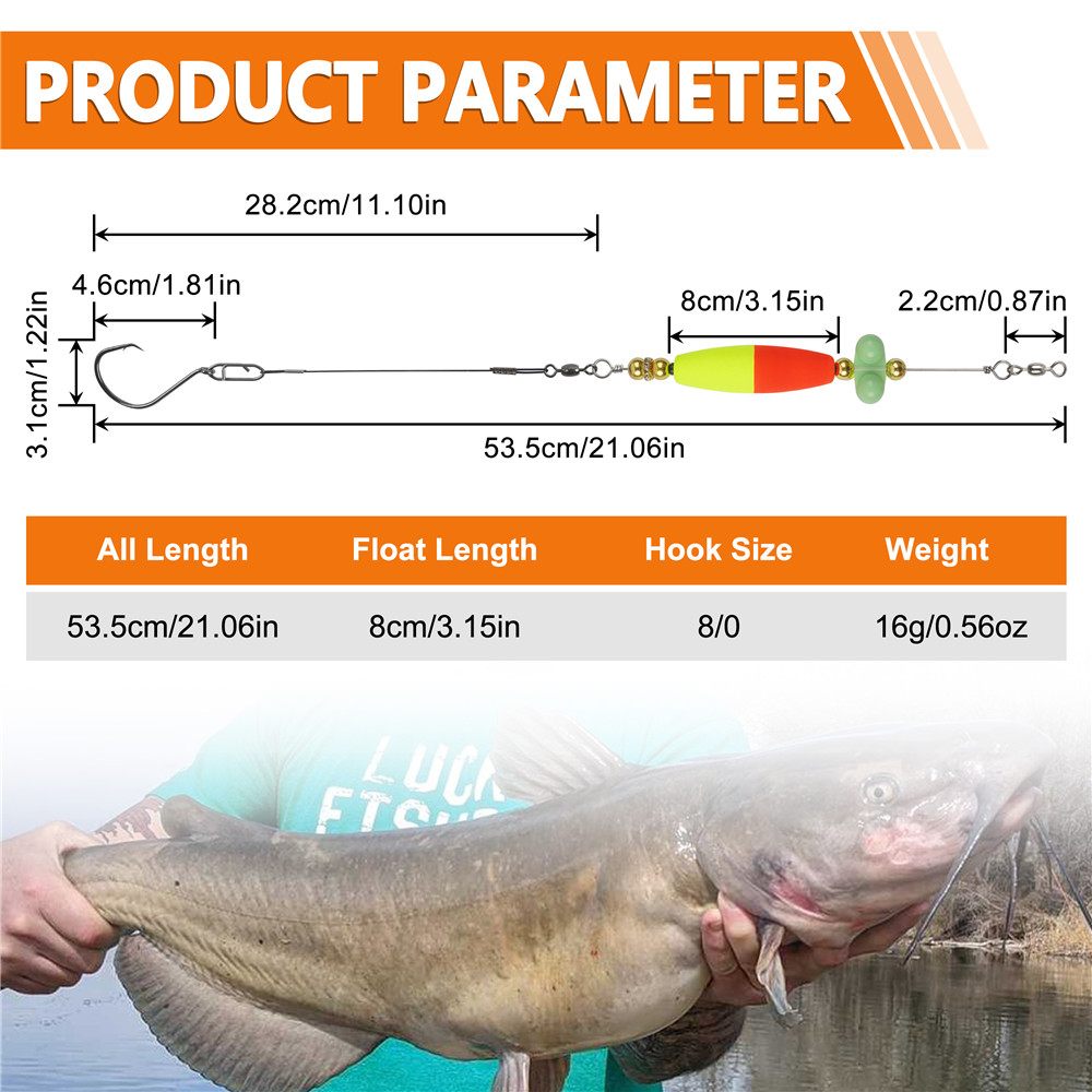 2pcs ปลาดุกตะขอ PEG FLOAT Ratt - Fishing Hook Circle บทวิจารณ์และราคา