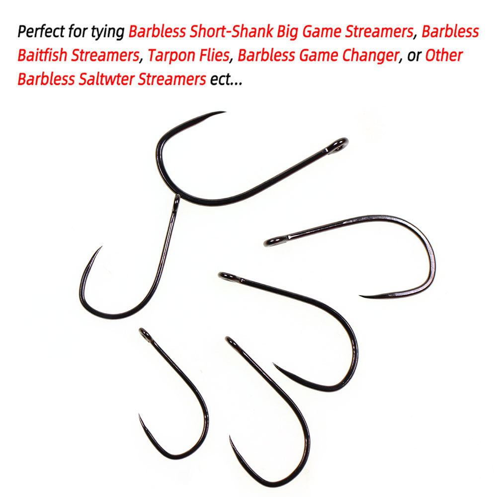 20 ชิ้น # เบ็ดตกปลาแบบสตรีมเมอ - Fishing Hook Barbless บทวิจารณ์และราคา